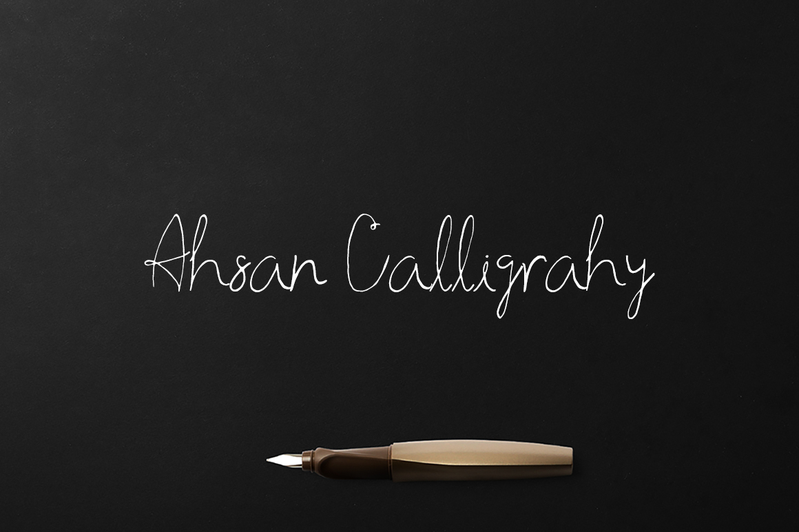 Ahsan Calligraphy Font for Editorial Design and Creative Publishing