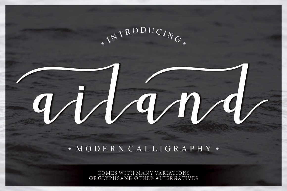Ailand Font: A Modern Script for Polished Branding
