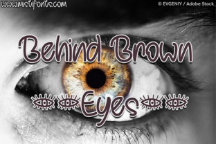 Behind Brown Eyes Font: A Script Handwritten Typeface for Editorial Design