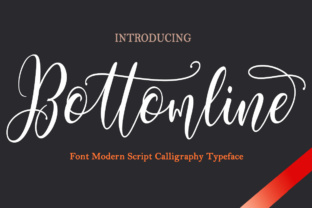 Bottomline Font: A Timeless Script Handwritten Typeface