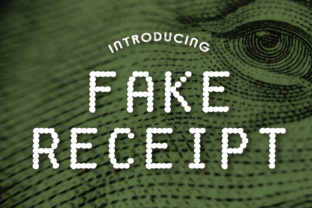 Fake Receipt Font for Nostalgic Editorial Design