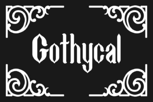 Gothycal Font: A Gothic Typeface for Creative Product Design