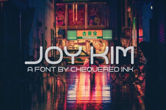 Joy Kim Font: A Futuristic Typeface for Creative Crafters