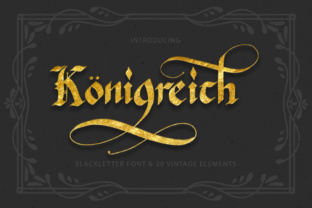 Königreich Font: A Blackletter Typeface for Digital Branding