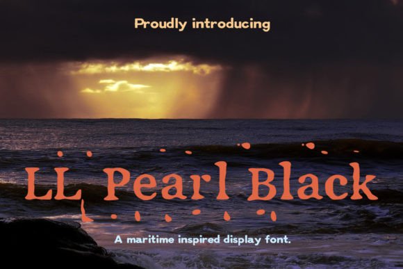 LL Pearl Black Font: A Grunge-Style Typeface for Creative Businesses