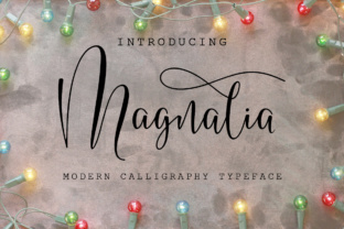 Magnalia Font: A Script Typeface for Creative Makers and Shop Owners