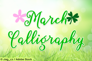 March Calligraphy Font for Spring-Inspired Branding