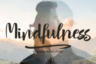 Mindfulness Font: A Script Handwritten Typeface for Thoughtful Creations