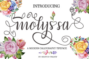 Molyssa Font Review: A Modern Calligraphy Script for Creative Branding