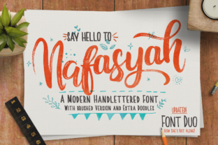 Nafasyah Font: A Handwritten Script for Creative Product Design