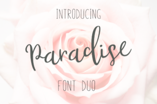 Paradise Script: A Handwritten Font for Editorial Elegance