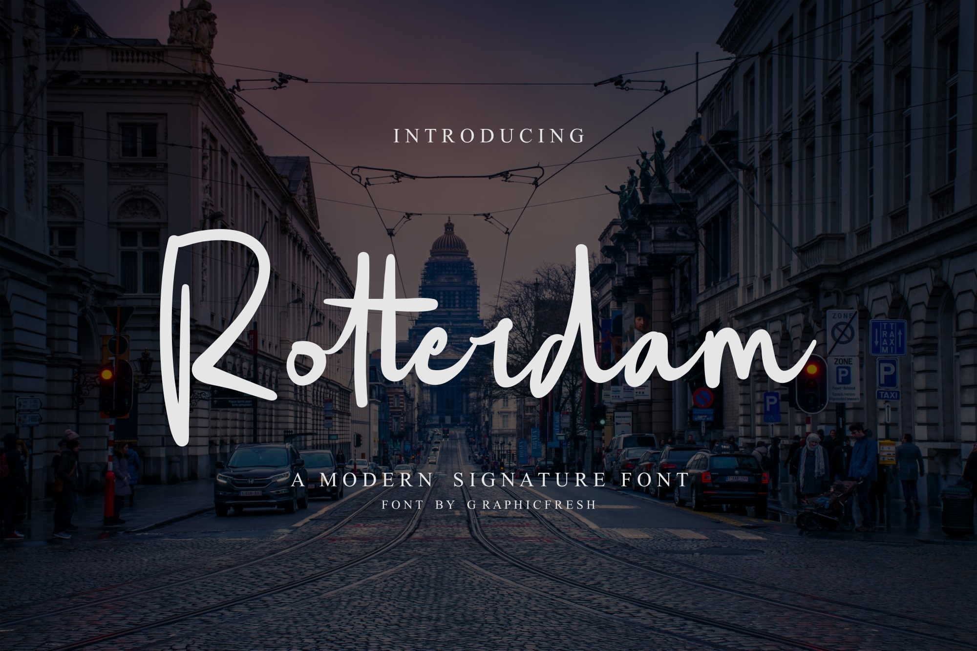 Rotterdam Font: A Script Typeface for Strong Branding