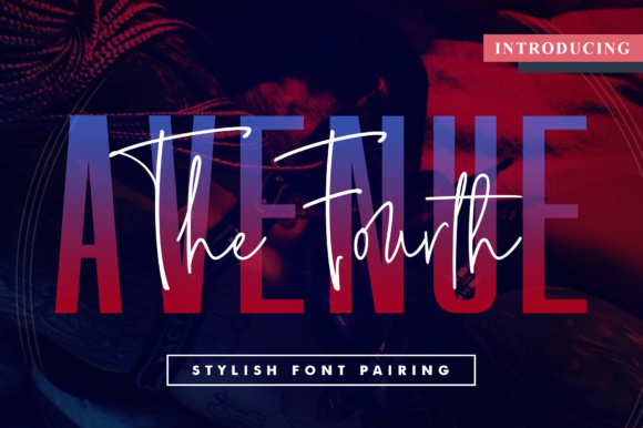 The Fourth Avenue Fonts: Classy Typography for Craft Creators