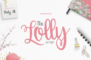 The Lolly Font: A Bold Script for Crafters and Creative Sellers