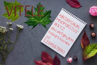 Vitele Font for Crafting and Commercial Projects