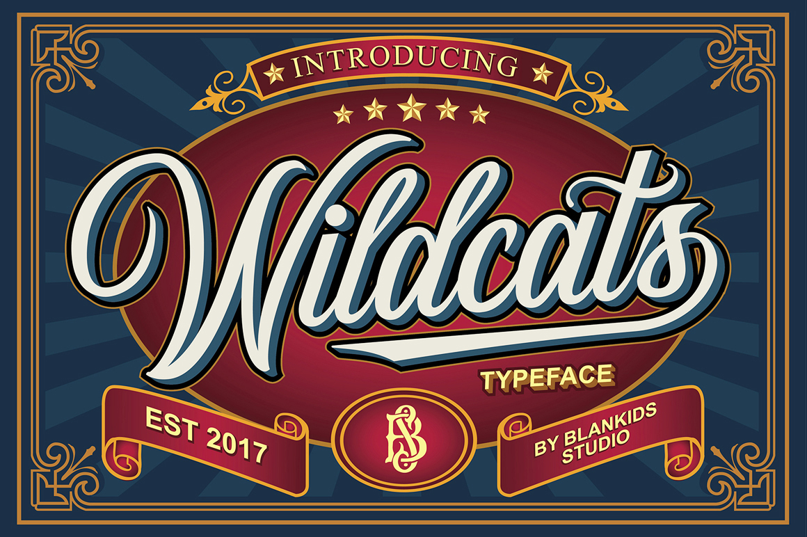 Wildcats Font: A Vintage Touch for Your Brand