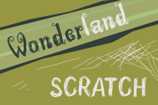 Wonderland Scratch Font for Branding with a Handwritten Touch